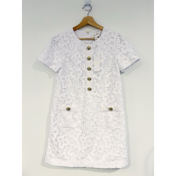Lilly Pulitzer‎ || Camalie Lace Shift Mini Dress White 00 NWT Bridal Graduation - Picture 2 of 10